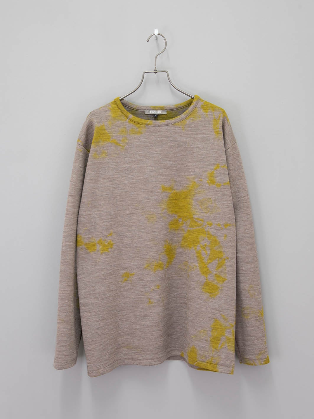 2050WNP-010 _ Merino Wool Jersey Crew-Neck Pullover | suzusan 